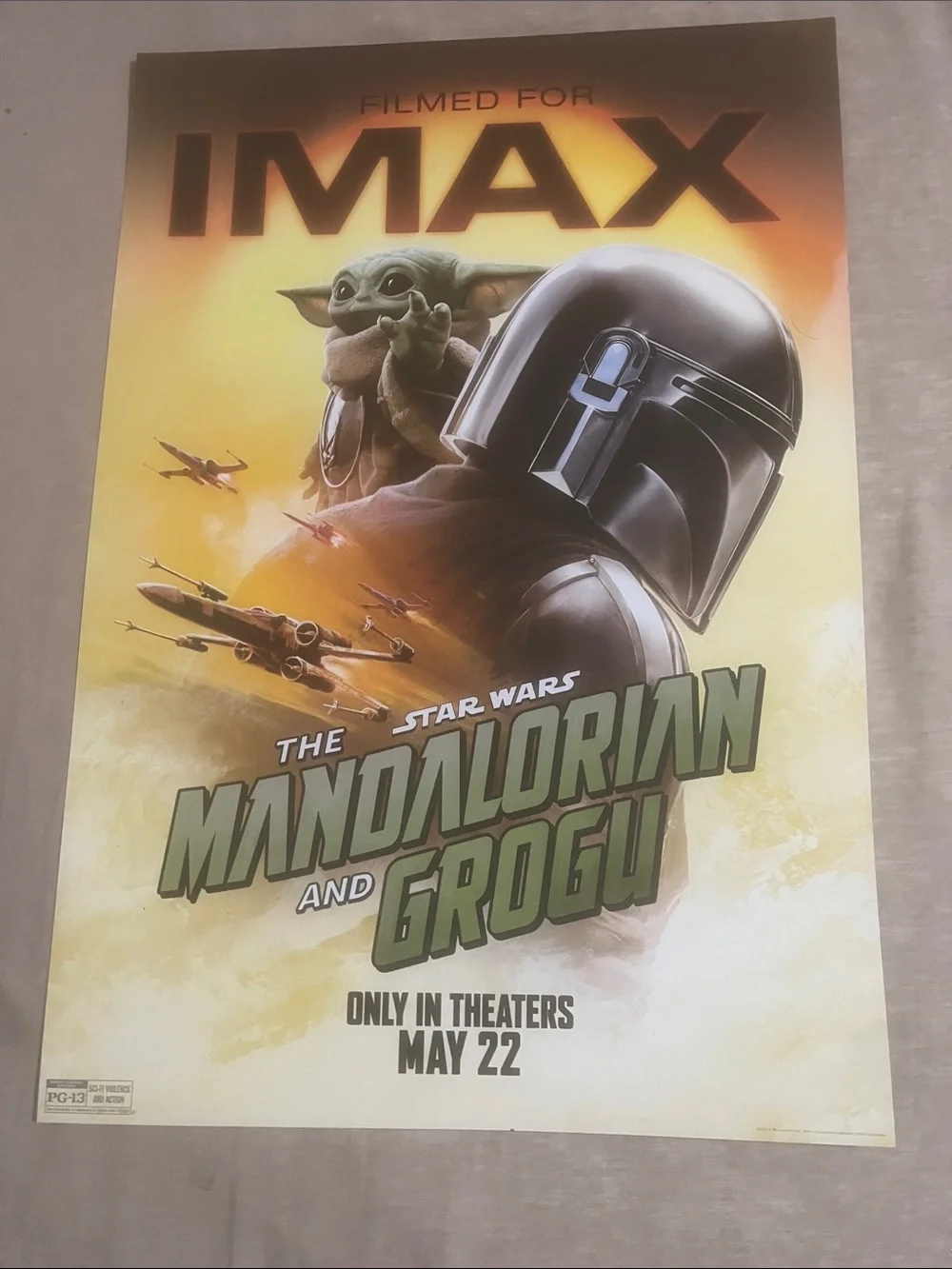 Star Wars Mandalorian and Grogu Movie Poster & Lego Set 5/4/26 Exclusive NEW - Picture 5 of 7